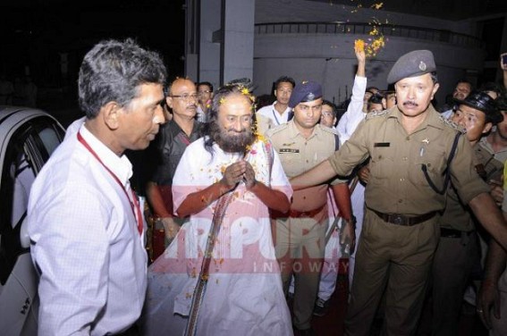 Spiritual leader Ravishankar visits state Spiritual leader Ravishankar visits state